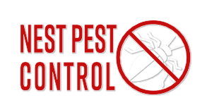 Nest pest control logo with transparent background